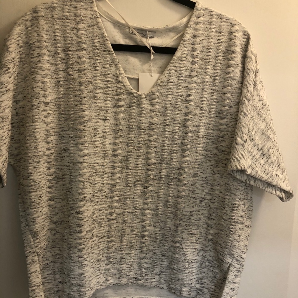 Zara tshirt grey NWT size M